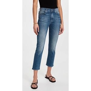 Edwin Mid Rise Crop Straight Jeans